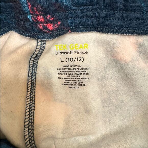 NWT 2 Piece Girls TEK GEAR Ultrasoft Flannel Joggers Size L 10/12 Multicolor - Picture 7 of 7